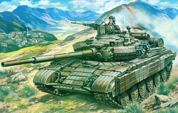 Картинка оружие, обои, танк, бронетехника, т-64б