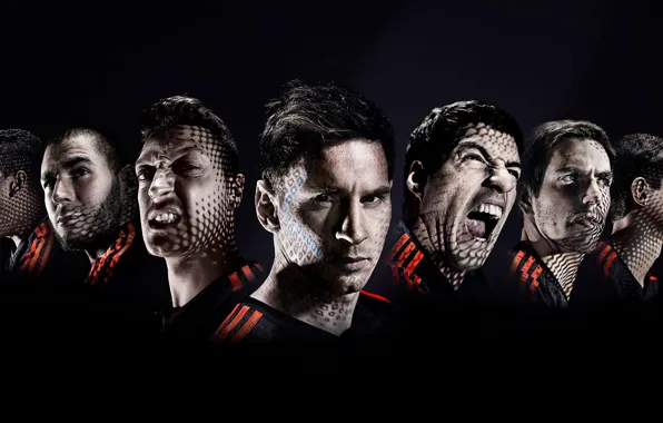 Картинка футбол, игроки, Dani Alves, World Cup, Philipp Lahm, Mesut Özil, Karim Benzema, Luis Suarez