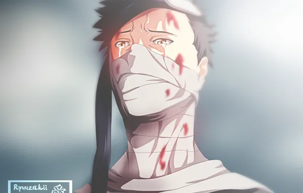 Наруто, Naruto, слёзы, бинты, Забуза