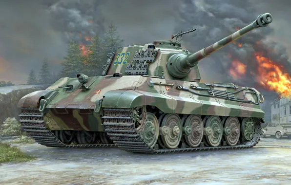 Königstiger, Panzerkampfwagen VI Ausf. B, Тигр II, Короле́вский тигр, немецкий тяжёлый танк