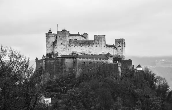 Germany, Bavaria, plateau, peak, Lower Franconia, Salzburg Castle, Rhön-Grabfeld
