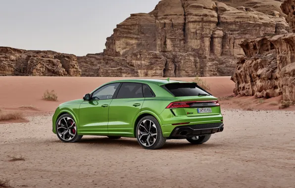 Картинка Audi, пустыня, кроссовер, 2020, RS Q8