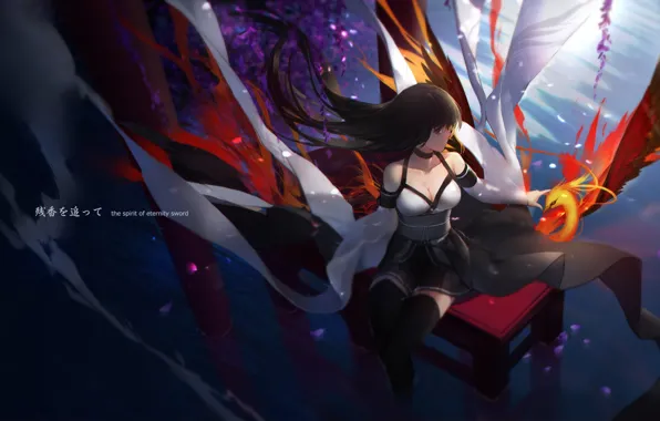 Девушка, арт, pixiv fantasia, swd3e2