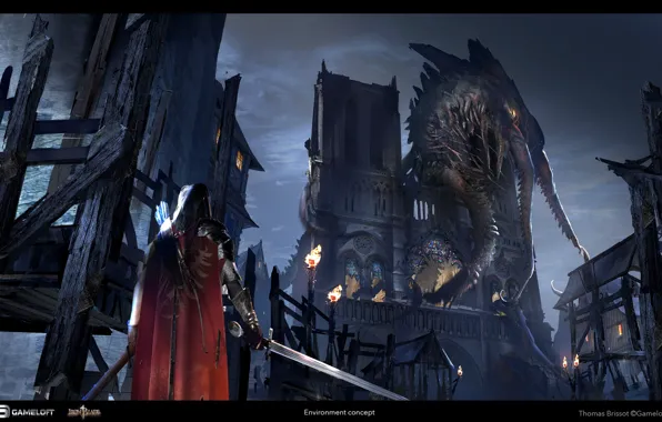 Paris, monster, Iron Blade, Environment Concept