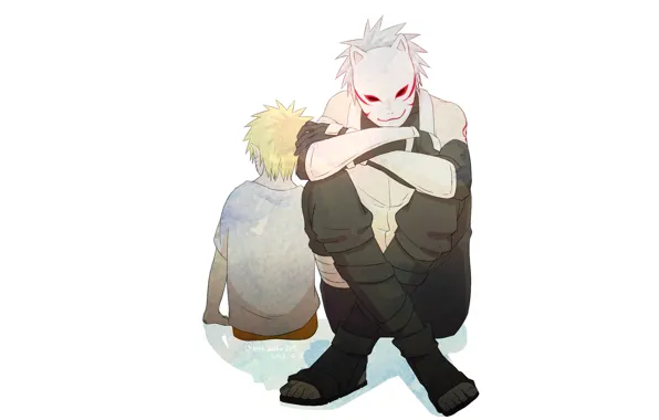 Naruto, Hatake Kakashi, Uzumaki Naruto, Anbu Mask