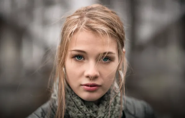 Взгляд, девушка, портрет