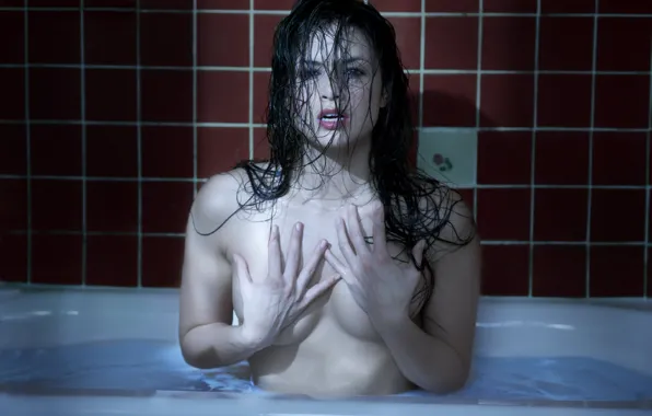Модель, Актриса, Певица, Ванна, Фотосессия, Katrina Law, Катрина Ло, TJ Scott
