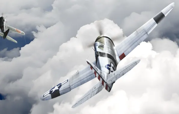 Картинка небо, Самолет, P-47