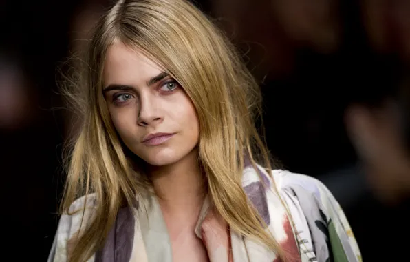 Картинка взгляд, поза, модель, макияж, актриса, hair, Cara Delevingne, Кара Делевинь