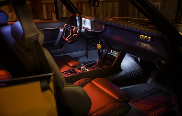 Руль, Dodge, Charger, торпедо, салон автомобиля, Ringbrothers, Dodge Charger Captiv