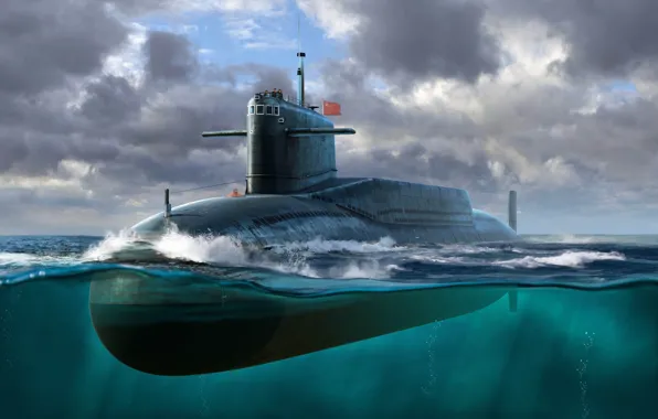 Китай, ПЛАРБ, атомная подводная лодка, кнр, РПКСН, ракетный подводный крейсер, PLAN Type 092 Xia Class …