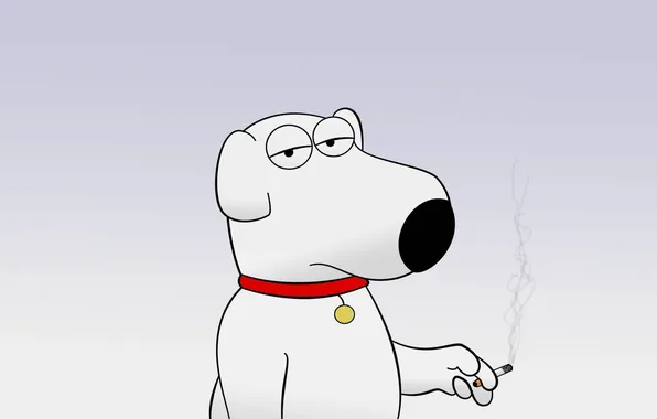 Картинка сигарета, Family Guy, Brian Griffin, Брайан Гриффин