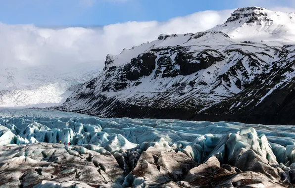 Картинка пейзаж, горы, лёд, Iceland, Auster-Skaftafellssysla