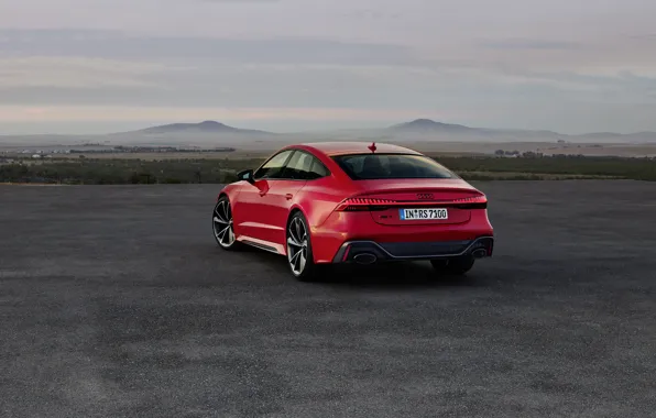 Audi, вид сзади, Sportback, RS 7, RS7, 2020