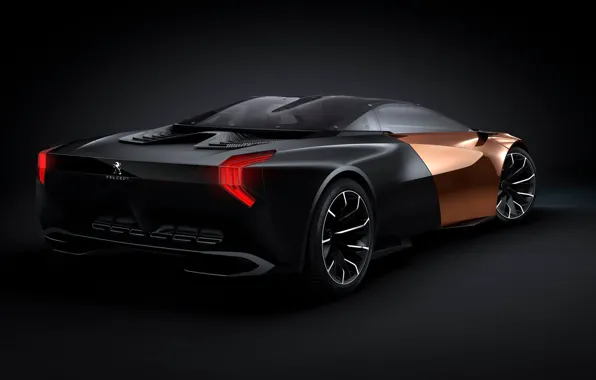 Car, Concept, Peugeot, black, Onyx