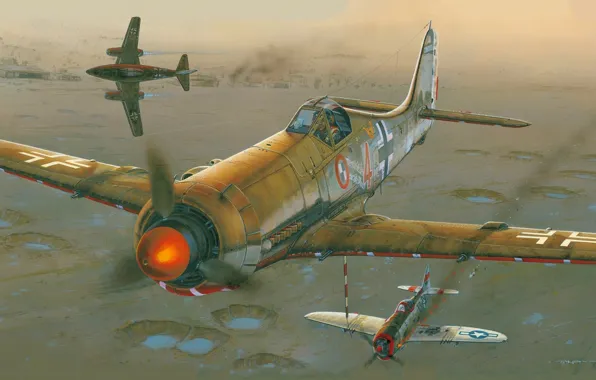 Luftwaffe, Fw-190, Me.262, WWII, Боевой самолет, Fw.190D-11