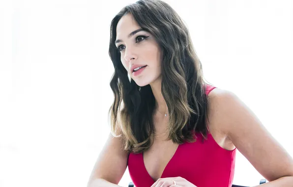 Взгляд, волосы, платье, актриса, Галь Гадот, Gal Gadot, Гадот, גל גדות