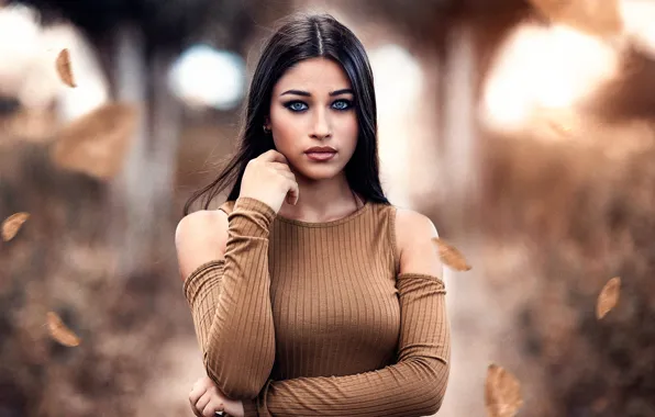 Картинка осень, девушка, губки, прелесть, Alessandro Di Cicco, Sweet Honey