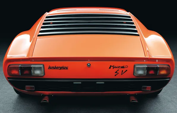 Авто, Lamborghini, Машина, Оранжевый, 1971, Апельсин, Автомобиль, Ламборгини