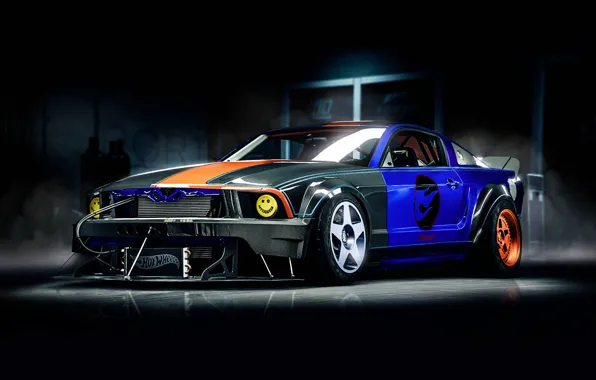 Mustang, Ford, Авто, Машина, Ford Mustang, Арт, Транспорт, Frankenstein