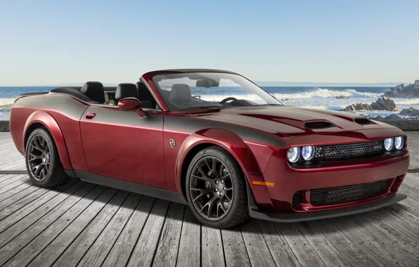 Dodge, экстерьер, Convertible, Challenger SRT, 2022, Drop Top Customs, Hellcat Widebody