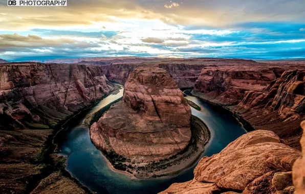 Картинка вода, река, США, Гранд-Каньон, Grand Canyon, Большой каньон, Великий каньон