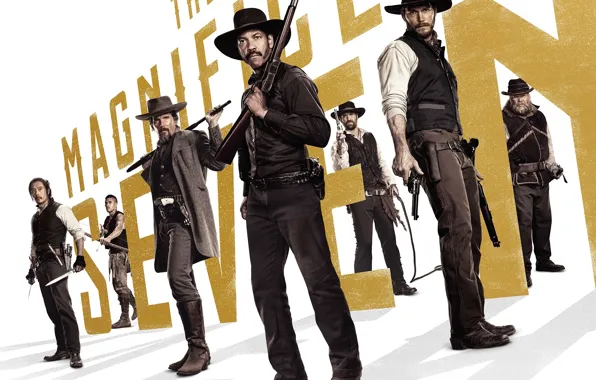 Denzel Washington, Дензел Вашингтон, Chris Pratt, Крис Пратт, Великолепная Семерка, The Magnificent Seven