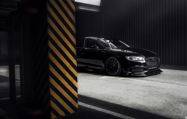 Черный, Машина, Audi A3, Car, Auto, Black, Quattro, Transport & Vehicles