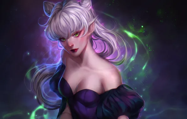 Девушка, фэнтези, острые ушки, by Ladygelion