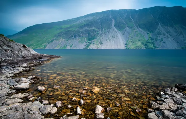 Вода, горы, природа, озеро, река, камни, скалы, берег
