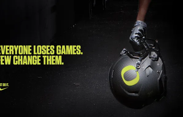 Надпись, Шлем, Oregon, мотивация, Nike pro football