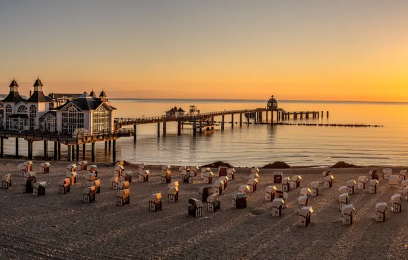 Картинка Sunrise, Baltic Sea, Rügen Island