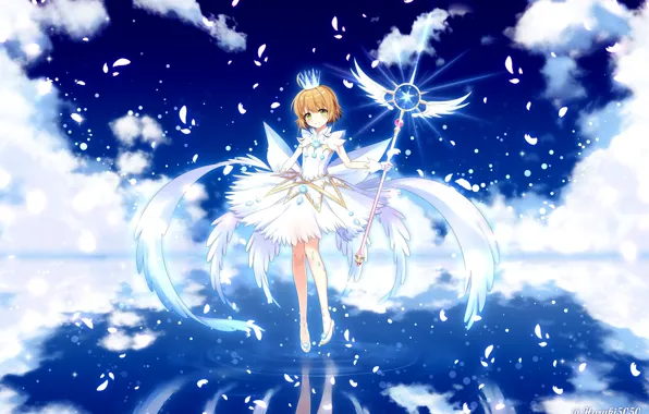 Ангел, Девочка, Аниме, Card Captor Sakura, Сакура собирательница карт