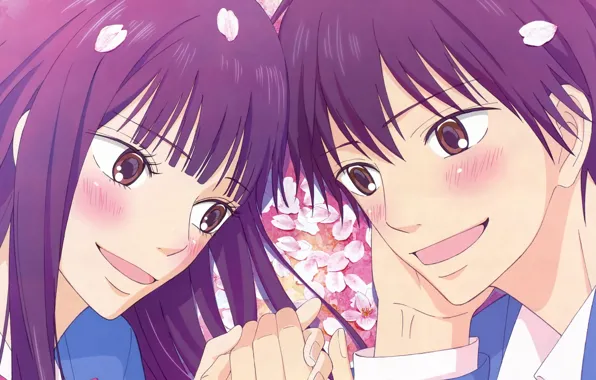 Любовь, романтика, пара, двое, Kimi ni Todoke, Дотянуться до тебя, Sawako Kuronuma, Shota Kazehaya