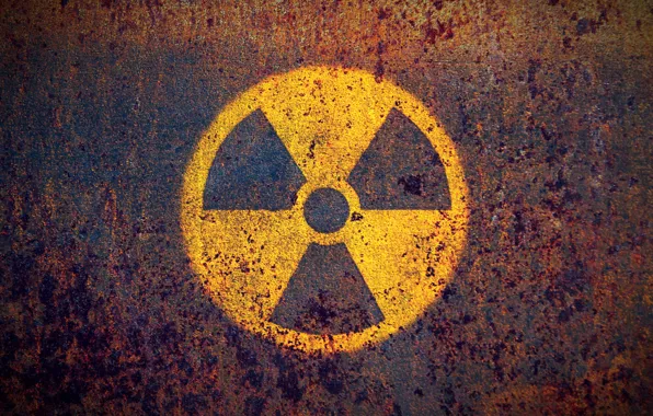 Symbol, nuclear, rust