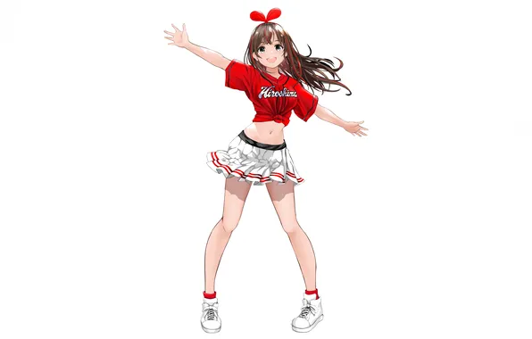 Girl, green eyes, long hair, anime, beautiful, pretty, attractive, handsome