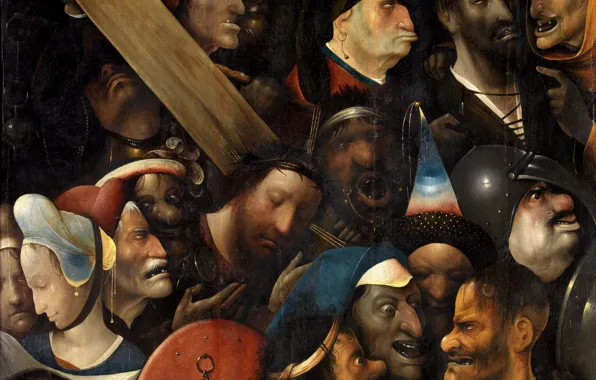Картинка Иероним Босх, Большое несение креста, Северное Возрождение
