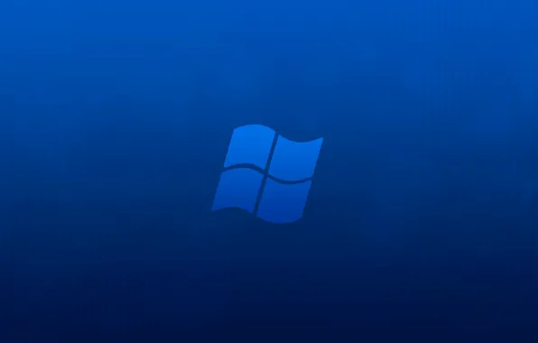 Картинка минимализм, Windows, синий фон, hi-tech