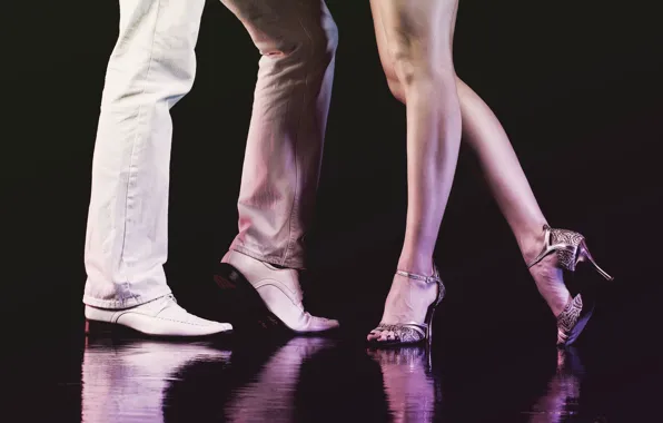 Картинка legs, woman, man, dance, shoes