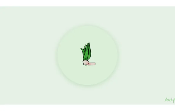 Green, обои, рисунок, минимализм, art, трава nature, зелень листьев, арт объект
