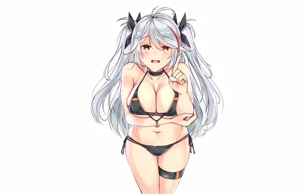 Girl, sexy, cleavage, long hair, boobs, anime, beautiful, twintails