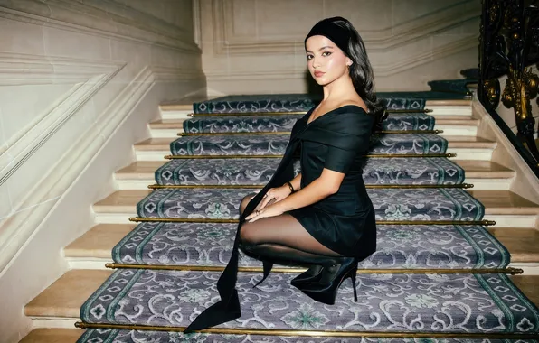 Girl, dress, young, beautiful, sweet, high heels, isabela merced