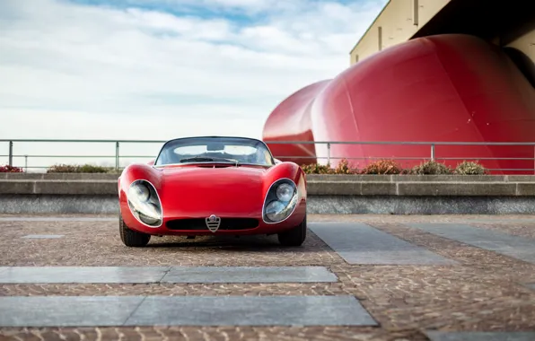 Картинка Alfa Romeo, 1967, front, 33 Stradale, Tipo 33, Alfa Romeo 33 Stradale Prototipo