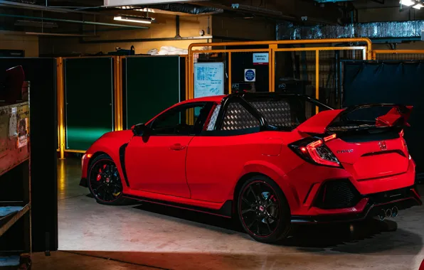 Honda, вид сзади, Civic, Type R, Pickup Truck