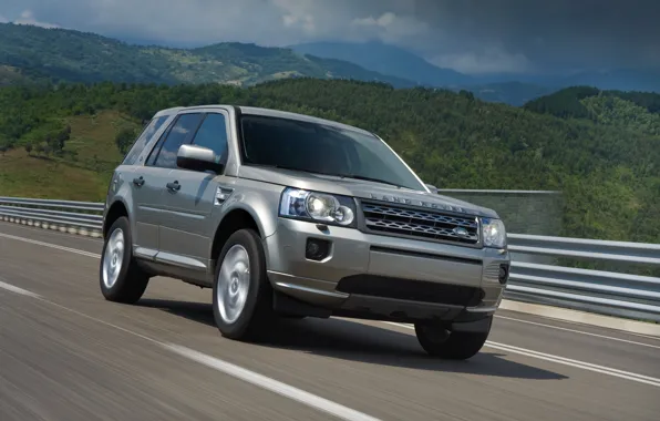 Картинка трасса, Land Rover, 2011, кроссовер, Freelander, SUV, HSE, Freelander 2