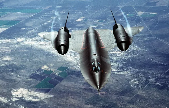 Картинка полет, SR-71, облоко
