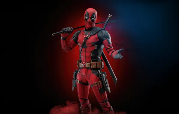 Картинка deadpool, ninja, undying