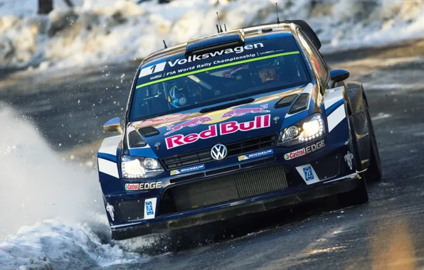 Авто, Volkswagen, Машина, Скорость, Фары, WRC, Rally, Ралли