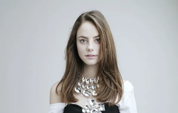 Взгляд, макияж, актриса, hair, Кая Скоделарио, Kaya Scodelario, украшение на шее
