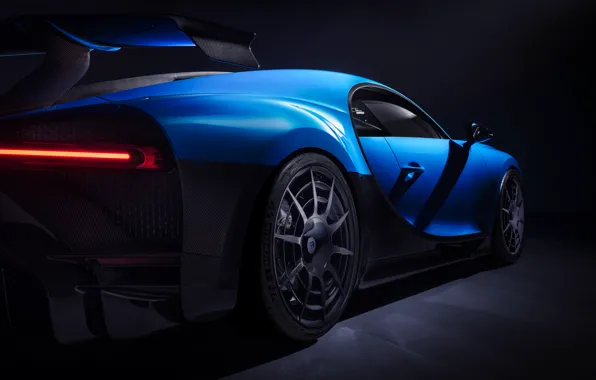 Bugatti, вид сзади, гиперкар, Chiron, 2020, Pur Sport